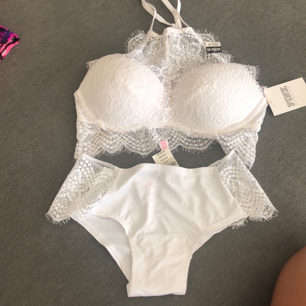 PINK bra and panty set